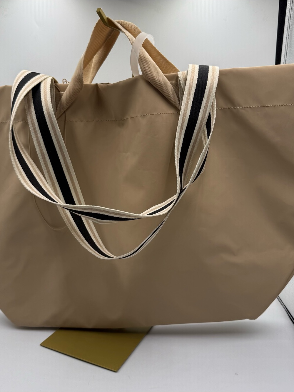 Champion Beige Tote Bag with Black-Trim Handles - Picture 2 of 7